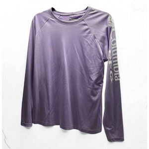 Columbia PFG Omni-Shade Base Layer Long Sleeve Shirt Top Lavender Women's Size L